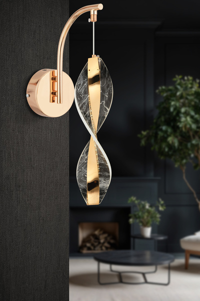 İstanbul Avize Lena Aplik Gold 3 Renk Ledli Modern Led Aplik