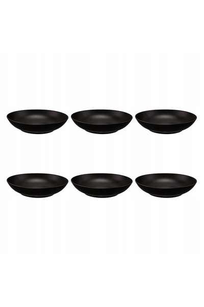 Seltmann- Weiden Bavaria SELTMANN LIBERTY VELVET BLACK Set de 6 farfurii de s...