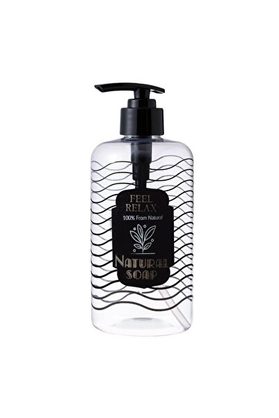 Zâna Casei Dozator transparent din plastic cu dungi negre pentru săpun lichid...