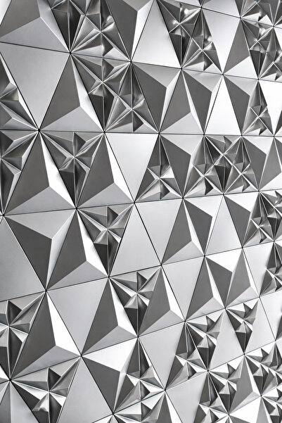 3D Wall Panou 3D Nava Silver