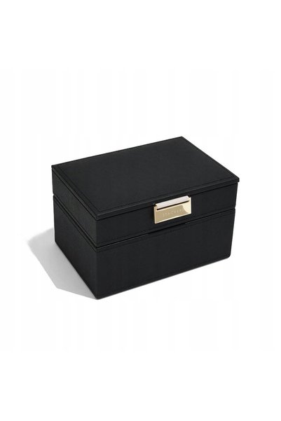 STACKERS Cutie de bijuterii cu 2 niveluri (negru) Mini Clasic