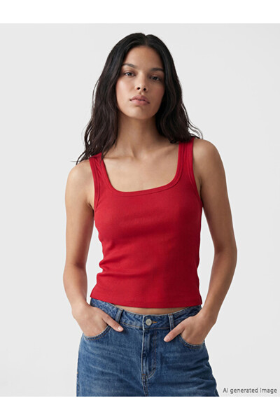 LC Waikiki Esvab • Modern & Distinctive Square Collar Women's Tank Top