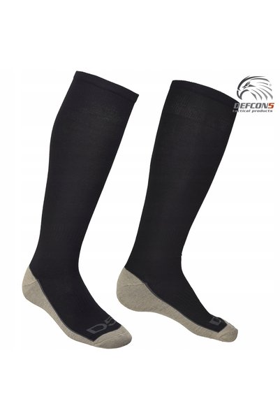 NO BRAND Șosete bărbătești militare Defcon 5 Coolmax lungi negru-coyote 38-42