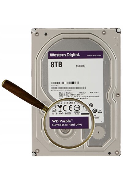 WESTERN DIGITAL HDD 8TB SATA Pentru înregistrator de supraveghere 3.5 8T Hard...