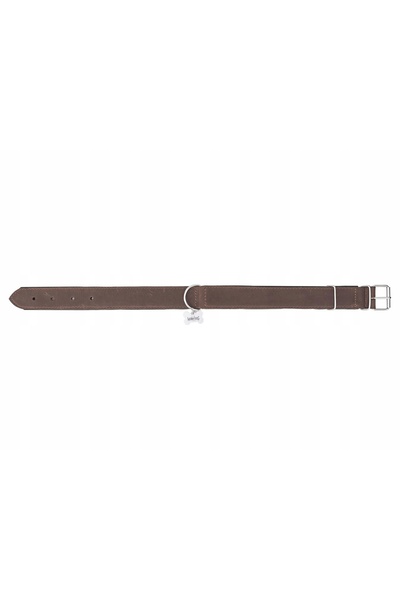 NO BRAND Zgardă din piele pentru câini, 2 tipuri de piele, 49-58 cm