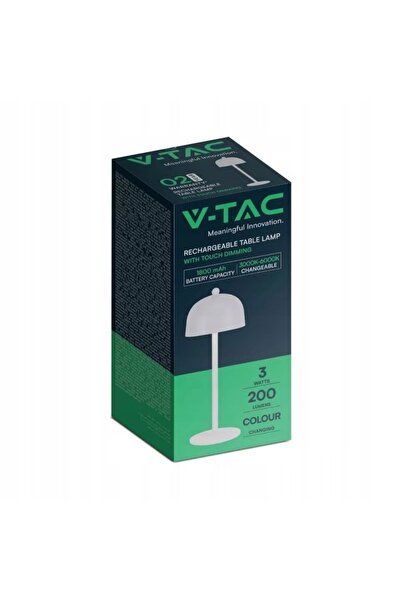 NO BRAND Lampă de birou și de noptieră V-TAC 3W LED 30 cm, încărcare USB, reg...