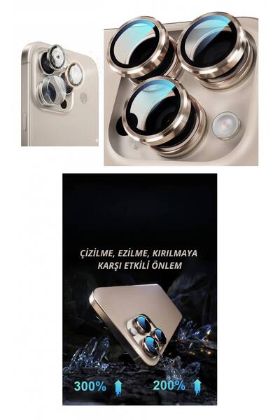 pınaxar iPhone 16 Pro Camera Lens Protector Natural