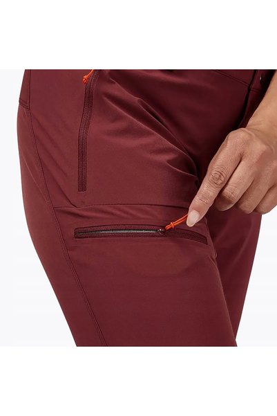 NO BRAND Pantaloni de trekking pentru femei Rab, Bordeaux 10