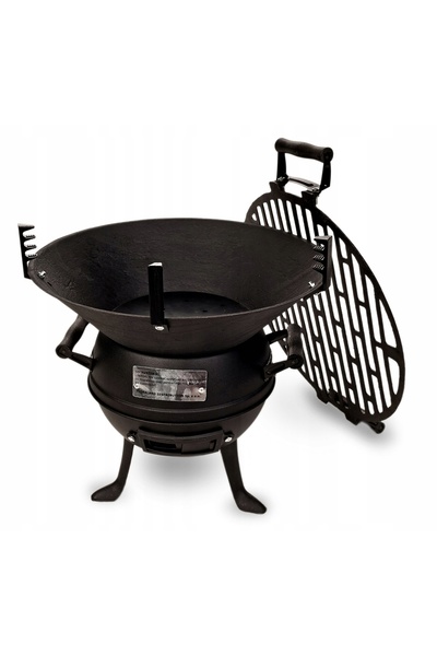NO BRAND Grătar cu cărbuni, grătar rotund tip butoi, Garden Master, Grill&Party