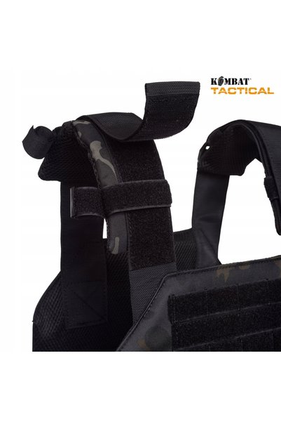 NO BRAND Kombat UK SPARTAN PLATE CARRIER Vestă tactică cu inserții - Negru