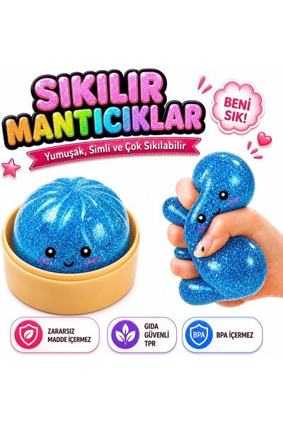 Çin Mantısı 1 adet Sukuşi Oyuncak Orijinal | Yumuşak Dokulu Squishy Stres Oyuncağı | Sık Bırak Rahatla