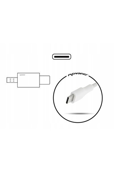 NO BRAND Adaptor de alimentare USB tip C USB-C Movano 30W (alb)