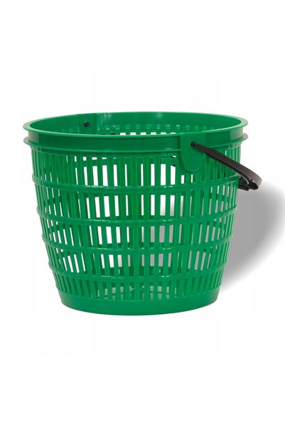 NO BRAND 2x Găleată de plastic de 12L cu mâner pentru fructe, ciuperci, cartofi