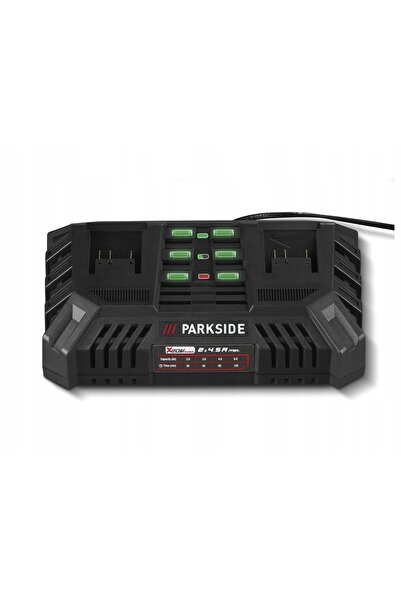 NO BRAND Parkside 200w 20v dual charger + 2 4ah lithium ion batteries
