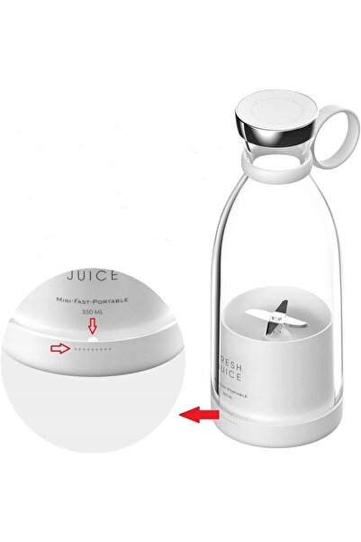 NO BRAND Blender Portabil, Aparat pentru Smoothie-uri, 350ml, Personal, Reînc...