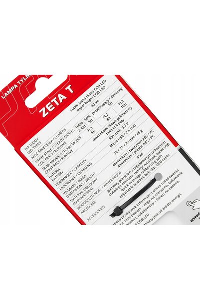 Prox Lampă de iluminat spate ZETA T COB LED 40LM USB