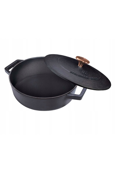 Berlinger Haus BH-6493 - Oală din fontă 26 cm 2,6 l Colecția Black Rose