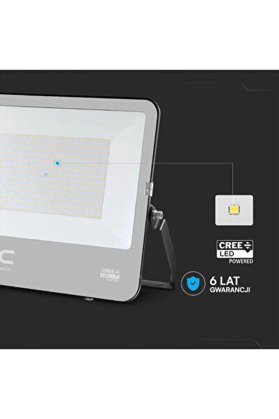 NO BRAND Proiector LED V-TAC cu cip CREE, 200 W, 135 lm/W, carcasă neagră, ca...