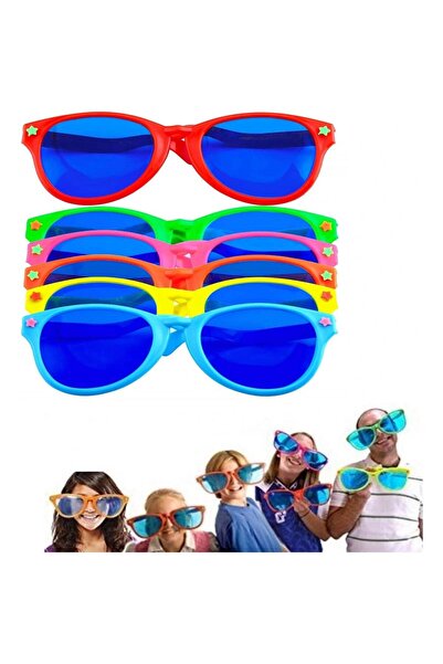 pınaxar Large Party Glasses Colorful 6 Pieces 27X9 cm