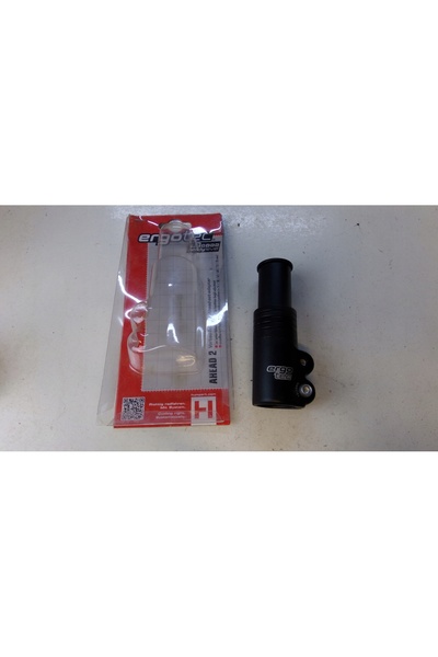 NO BRAND Adaptor Ergotec A-Head pentru tub de direcție, argintiu, 1-1/8 inch