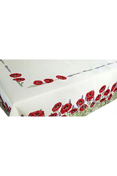 NO BRAND Față de masă gobelin Stroik cu flori Maki 280x140cm din jacard