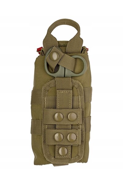 Mil-Tec Trusă de prim ajutor medicală IFAK Rapid Pack + Foarfecă - Verde măsl...