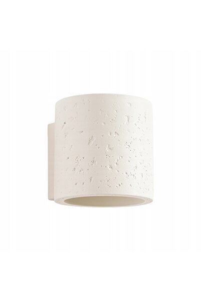 NO BRAND Aplică de perete Sollux din beton, cilindrică, IP20, 1xG9, 8 W, bej,...