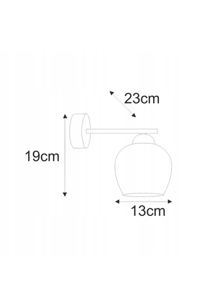 NO BRAND Kaja Aplică de perete NIRA negru grafit 1xE27 IP20 minimalism