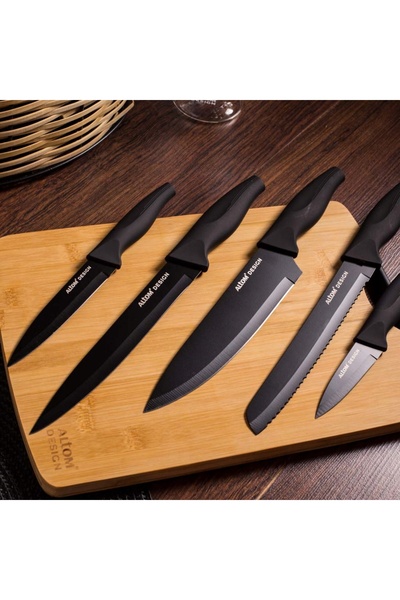 NO BRAND Cuțit de bucătărie de 32cm, antiaderent, pentru feliere, multifuncți...