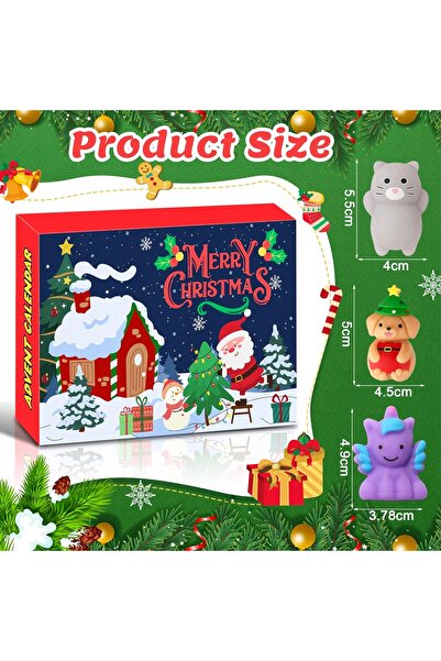 NO BRAND Calendar de Advent de Crăciun 2025 Jucării Mochi pentru Copii Cadou ...