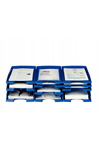 Leitz Dosar subțire, A4, din plastic, albastru, 2 bucăți