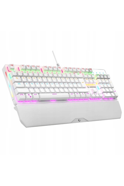 Rampage Tastatură mecanică KB-R86 UMBRA Switch-uri albastre alb USB