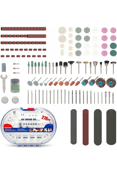 Workpro Set de accesorii pentru scule rotative, 276 de piese