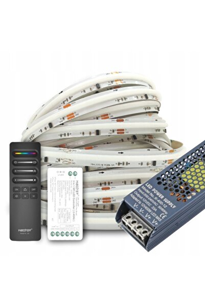 NO BRAND Kit LED COB 20m RGBW NEUTRA FLOWING Controler WS2814 Telecomandă Sur...