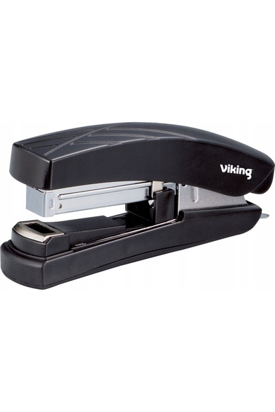 Viking Capsator de birou pentru 30 de cartonașe, negru, ergonomic, cu bază an...