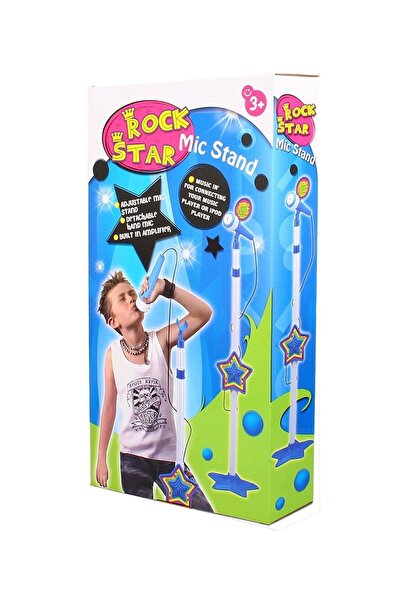 BIGTOYS Microfon pe stativ MP3 Lumină Sunet Karaoke