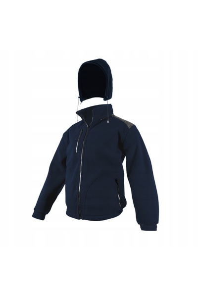 NO BRAND Hanorac de lucru din fleece pentru bărbați, cu glugă și fermoar, căl...