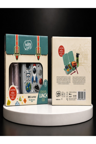 HOBBY LİFE 530 ML Matara + Beslenme Kutusu Erkek