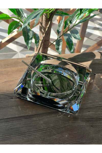 YASAR CONCEPT Scrumieră din cristal Havana, afumată