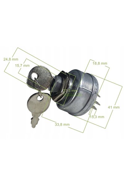 NO BRAND Comutator de contact cu 3 poziții / 6 borne pentru tractor Husqvarna...