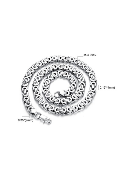 NO BRAND COLIER OȚEL 316L TĂMÂIE REGALĂ 70 CM/ 9MM