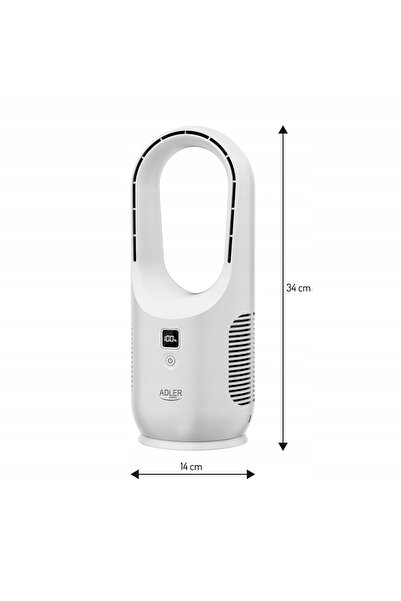 adler Ventilator de birou fără pale, wireless, USB, cu viteză reglabilă