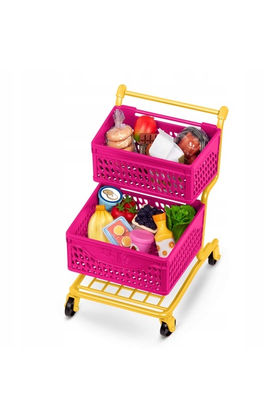 NO BRAND Our Generation: cărucior de cumpărături cu accesorii – Grocery Day S...
