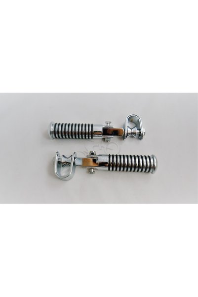 NO BRAND Suporturi pentru picioare pentru scuter, cromate, stil chopper, pent...