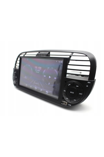 NO BRAND Radio cu navigație GPS de 7 inch pentru Fiat 500 2007-2014 Android