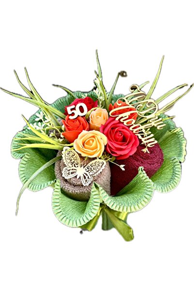 NO BRAND Cadou de 40-50 de ani, Buchet frumos de săpun, Trandafiri de săpun, ...