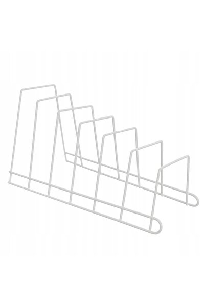 Orion Suport pentru capac și farfurie, metalic, alb, 34x17x18,5 cm