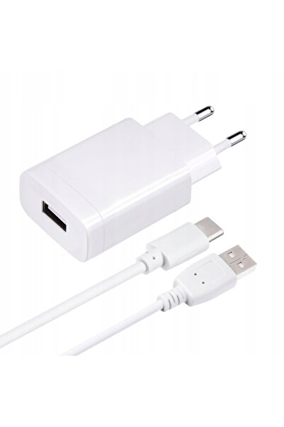 NO BRAND Forcell QC 3.0 USB-C 18W Încărcător de perete + Cablu de 1.2m Alb