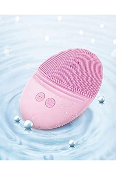 NO BRAND EZBASICS perie moale de curățare facială roz deschis