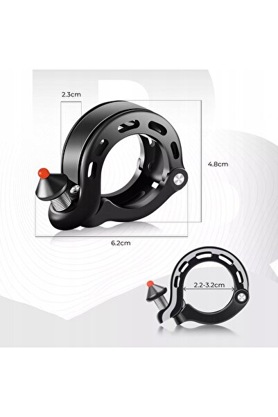 ROCKBROS Claxon de bicicletă de 100dB pentru Kier 22.2/25.4/31.8mm mini LD-Q1...